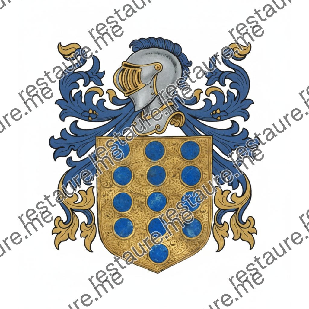 Brasão da família CASTRO (I) antigo (1508)