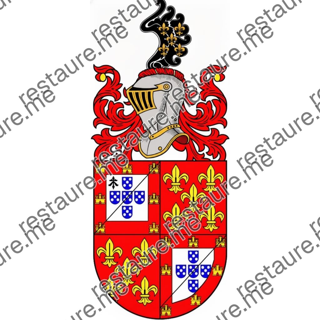 Brasão da família ALBUQUERQUE - dito moderno, de Afonso Telles (1385)